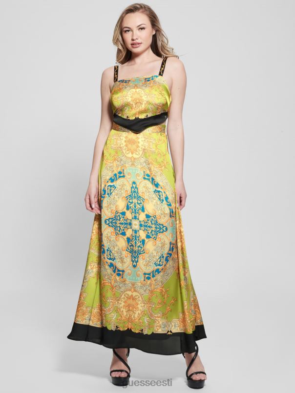 athena satiinist maxi seelik barokk lubi GUESS kehakate naised BB4BB2018