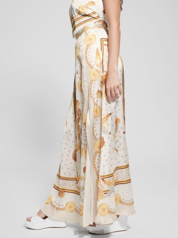 dora satiinist maxi seelik mitme kestaga trükk GUESS kehakate naised BB4BB2005
