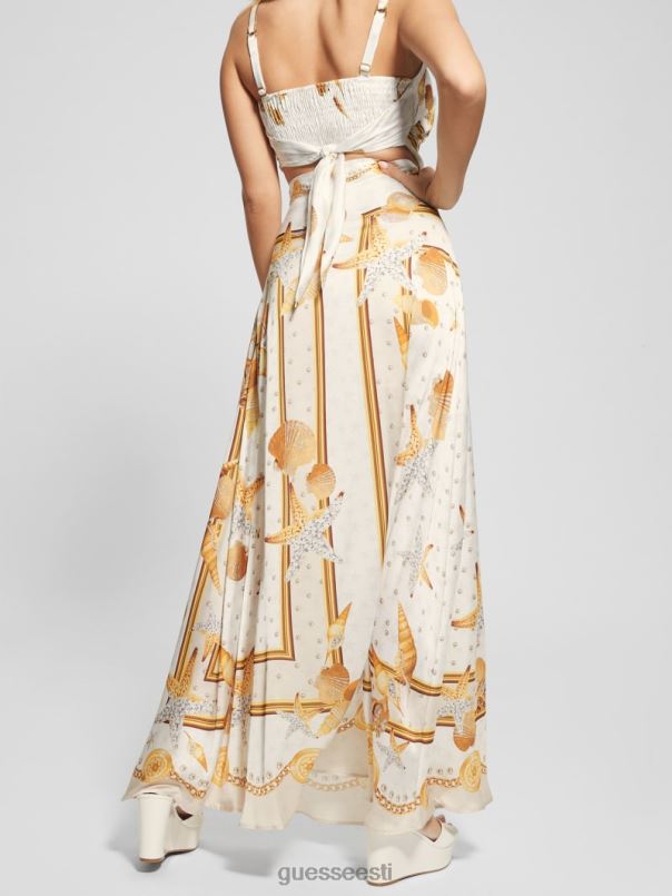 dora satiinist maxi seelik mitme kestaga trükk GUESS kehakate naised BB4BB2005