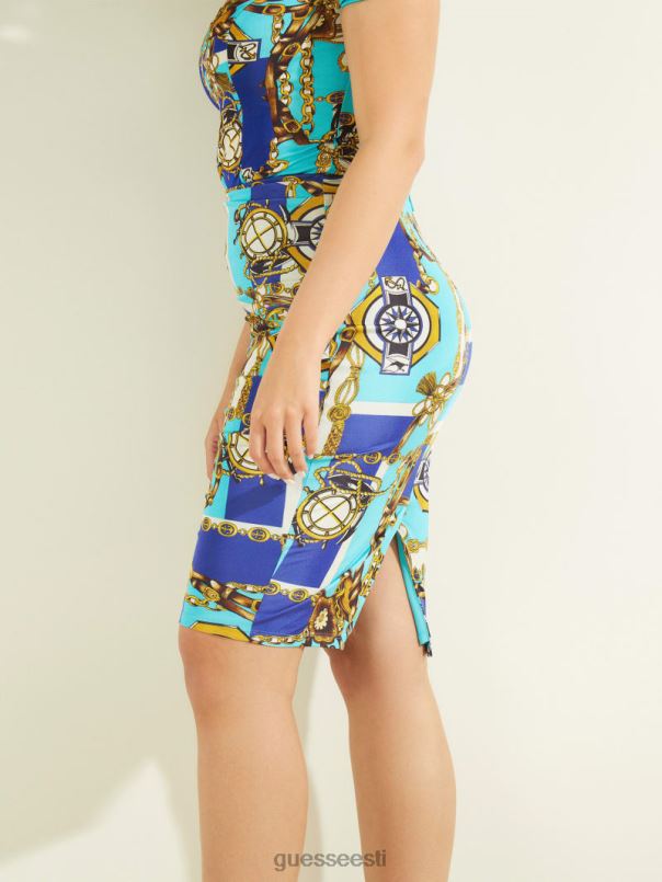 kathleen pliiatsi seelik santorini sinine kombinatsioon GUESS kehakate naised BB4BB2401