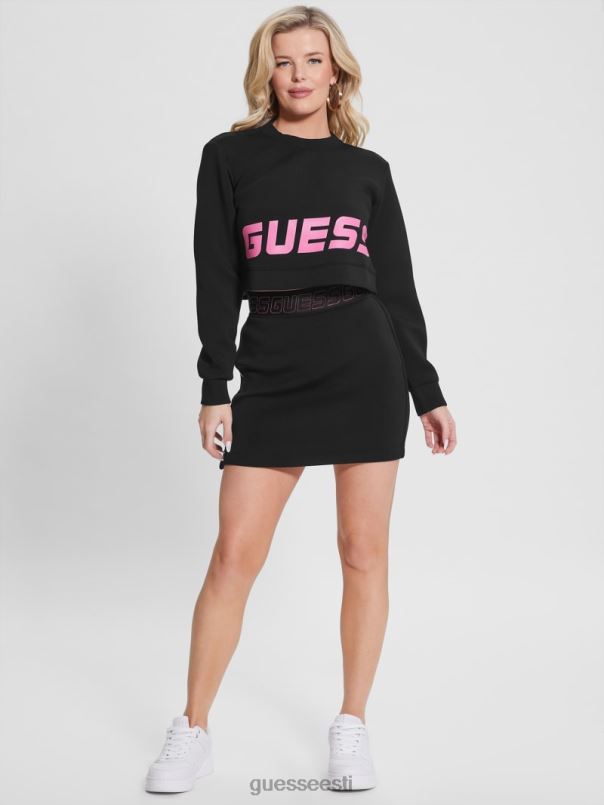 öko aletha scuba-knit aktiivseelik must GUESS kehakate naised BB4BB2045