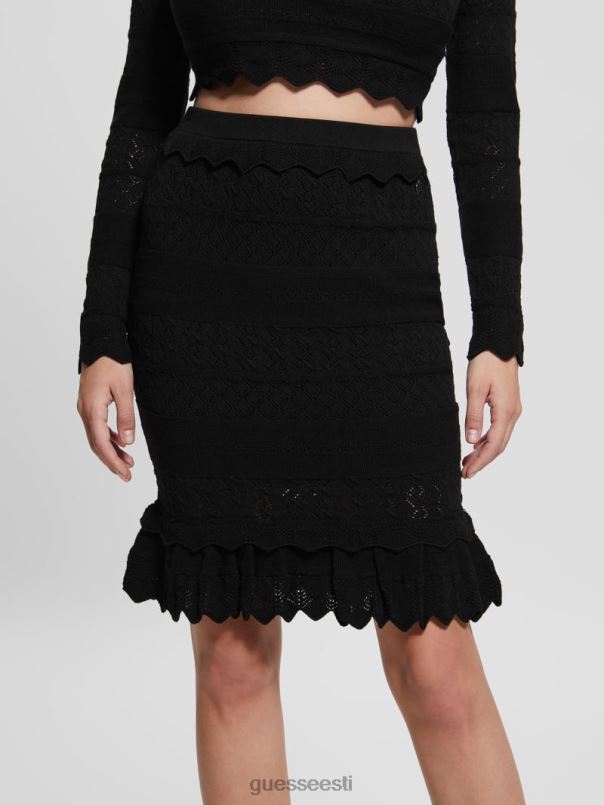 öko deeta pointelle seelik must GUESS kehakate naised BB4BB2362