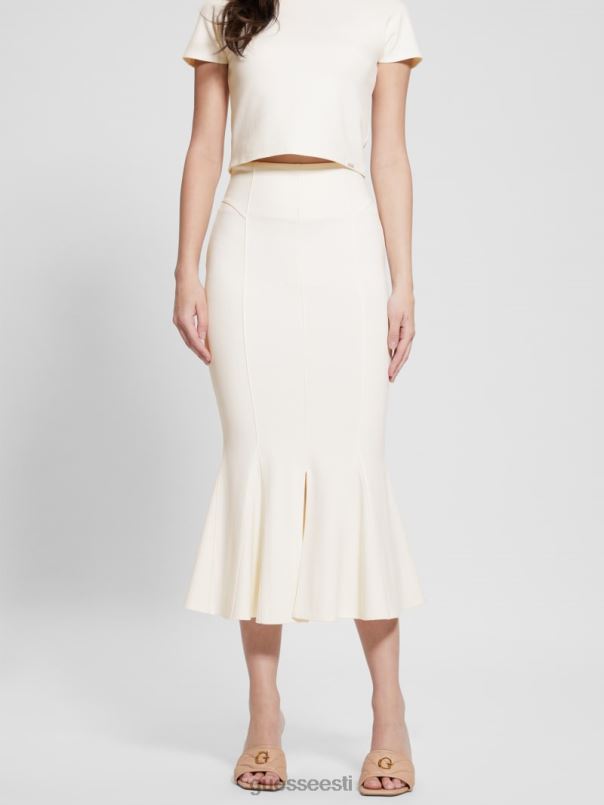 longuette voldiga seelik kreemjas valge GUESS kehakate naised BB4BB1999