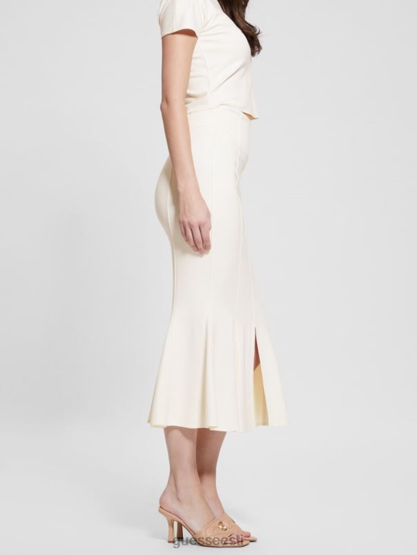 longuette voldiga seelik kreemjas valge GUESS kehakate naised BB4BB1999