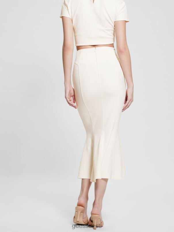 longuette voldiga seelik kreemjas valge GUESS kehakate naised BB4BB1999