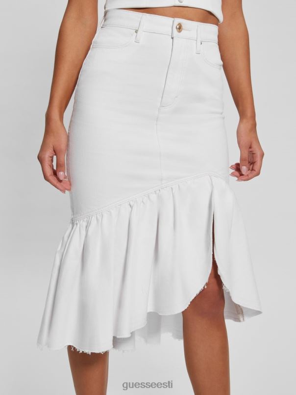 marinella denim-pliiatsiseelik liilia valge GUESS kehakate naised BB4BB43