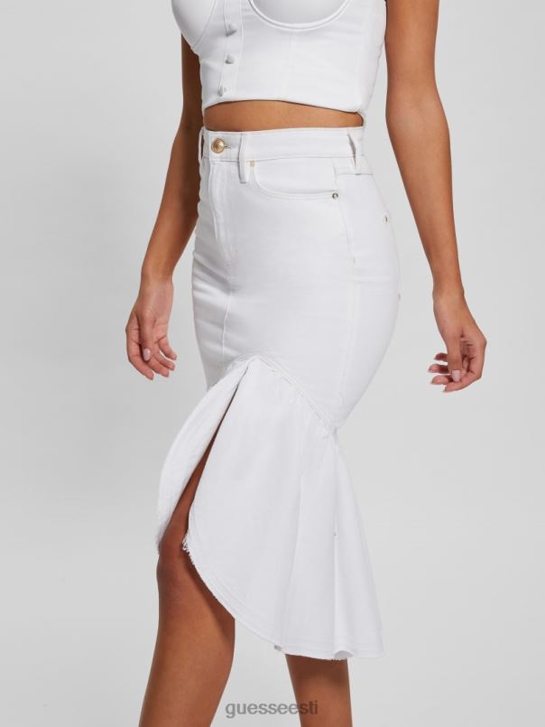 marinella denim-pliiatsiseelik liilia valge GUESS kehakate naised BB4BB43