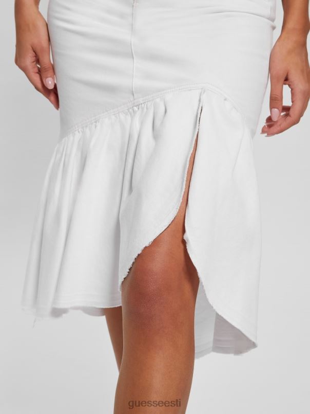 marinella denim-pliiatsiseelik liilia valge GUESS kehakate naised BB4BB43