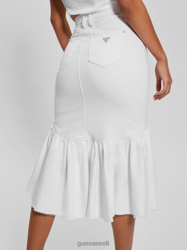 marinella denim-pliiatsiseelik liilia valge GUESS kehakate naised BB4BB43