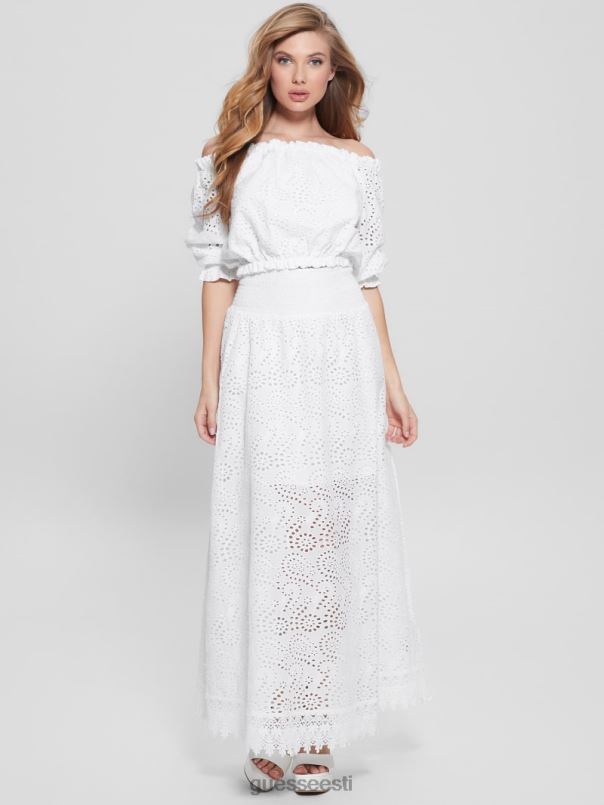 sangallo rafa pikk seelik puhas valge GUESS kehakate naised BB4BB1996