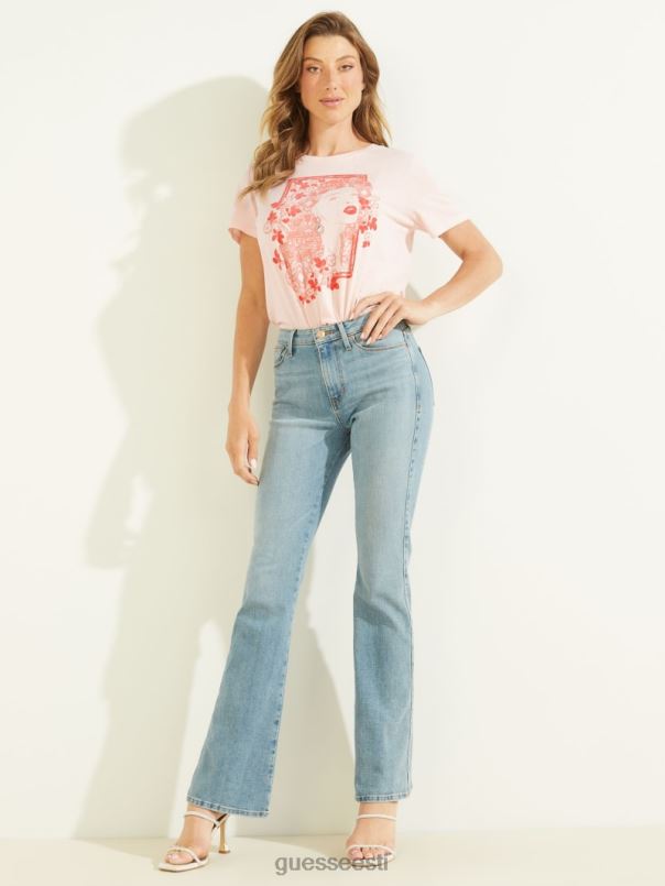 flokeeritud lilleline tee rahulik roosa GUESS kehakate naised BB4BB1710