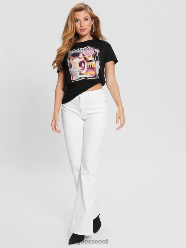 imeline ajakirja graafiline tee must GUESS kehakate naised BB4BB1157