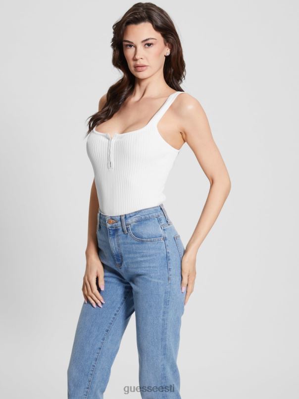 kaylee hook & eye bodysuit kreemjas valge GUESS kehakate naised BB4BB1051