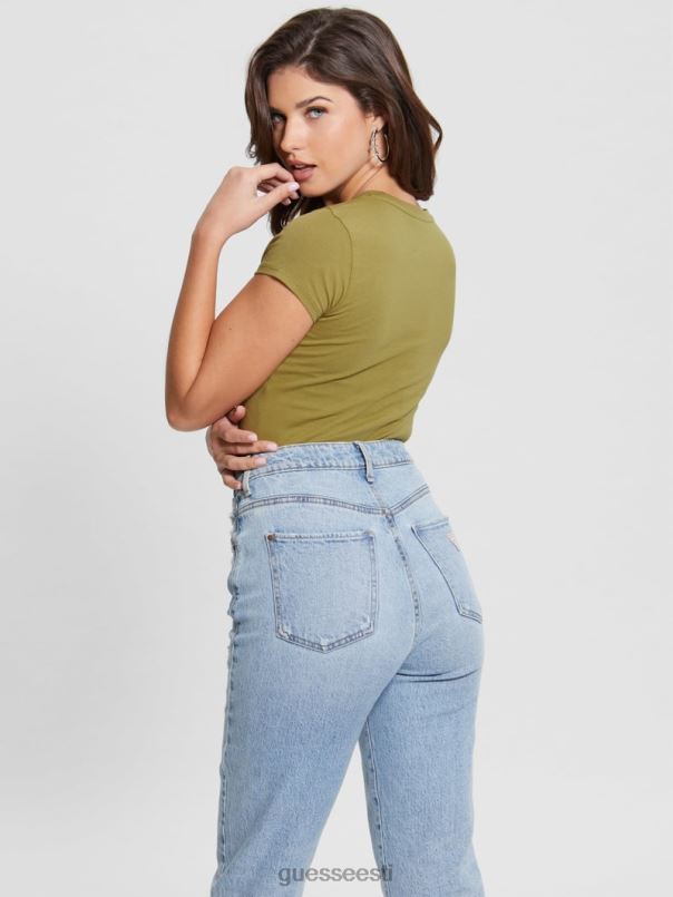 öko hibiski logoga tee jõesuu roheline GUESS kehakate naised BB4BB1677