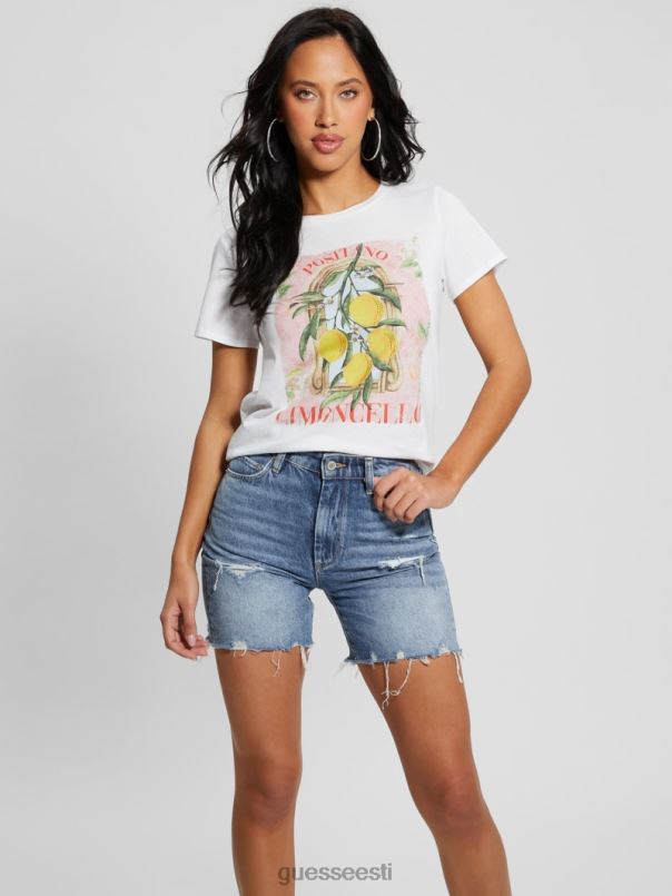 öko limoncello lihtne tee puhas valge GUESS kehakate naised BB4BB996