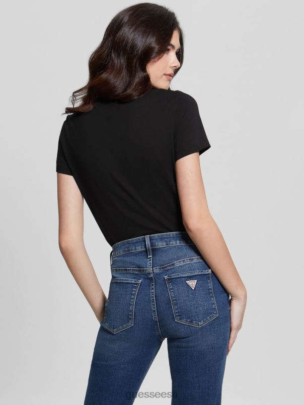 öko mitmetooniline litritega logoga tee must GUESS kehakate naised BB4BB1478