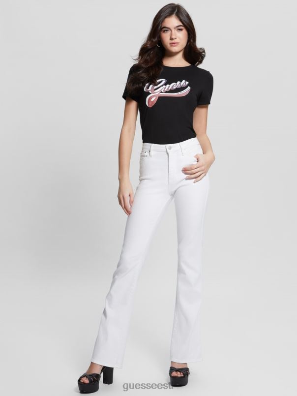 öko varjundiga logoga tee must GUESS kehakate naised BB4BB1386