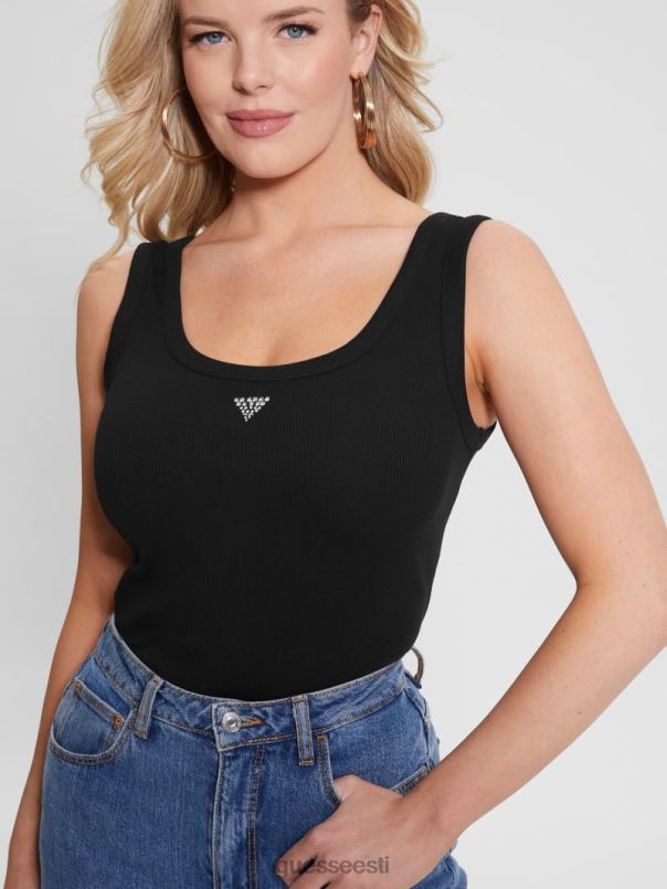 ökokolmnurk bling ribiga paak must GUESS kehakate naised BB4BB1053