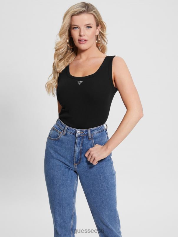 ökokolmnurk bling ribiga paak must GUESS kehakate naised BB4BB1053