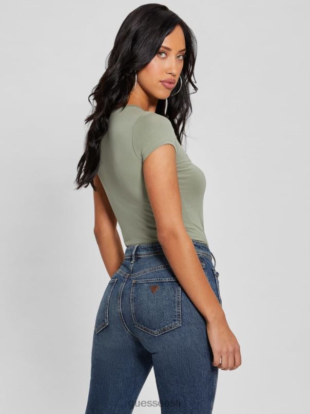 ökokristallkolmnurga logoga tee ookeani salvei GUESS kehakate naised BB4BB1014