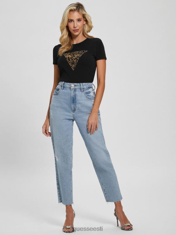 lidia logoga tee must GUESS kehakate naised BB4BB1442