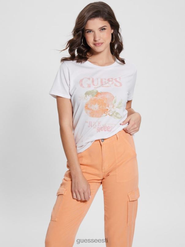 puu-lihtne tee puhas valge GUESS kehakate naised BB4BB951