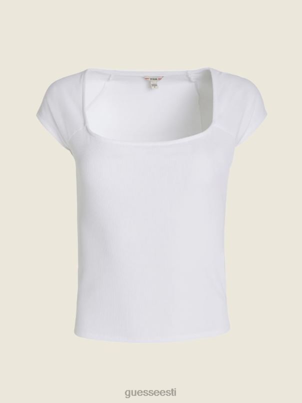 skripti logo tee puhas valge GUESS kehakate naised BB4BB1652