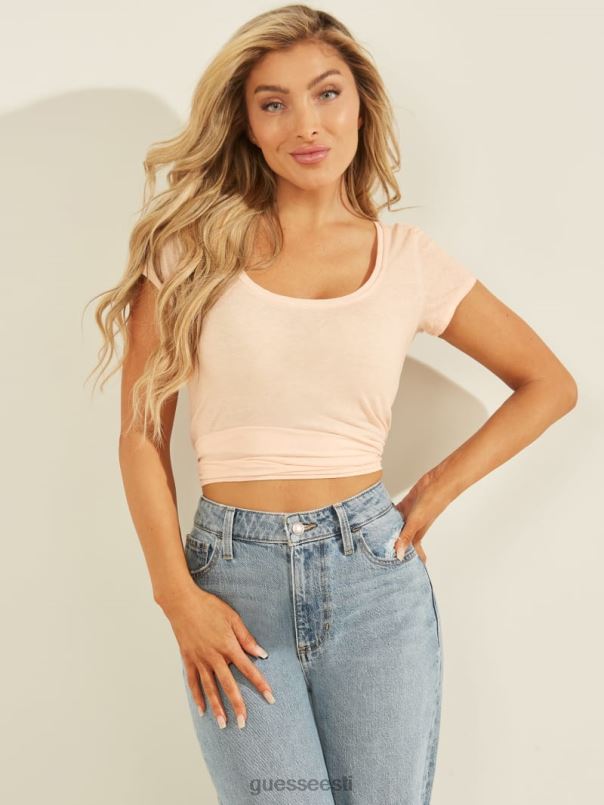 skripti logo tee virsiku sorbett GUESS kehakate naised BB4BB1588