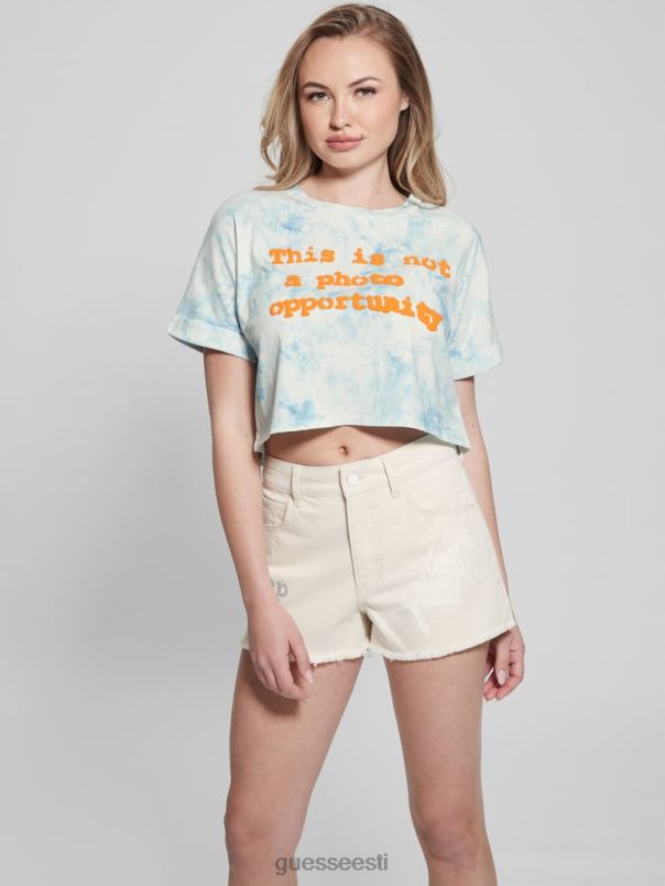 slogan crop tee hommikuhiilgus multi GUESS kehakate naised BB4BB1031