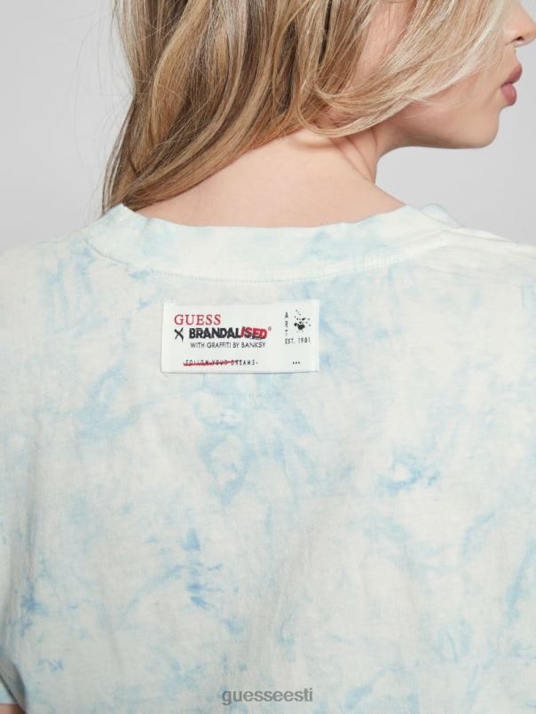 slogan crop tee hommikuhiilgus multi GUESS kehakate naised BB4BB1031