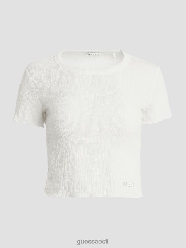 smocked beebi tee puhas valge GUESS kehakate naised BB4BB1169