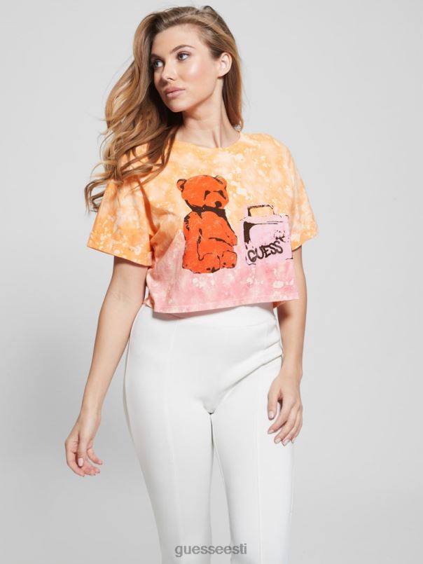 teddy crop tee vikerkaar multi GUESS kehakate naised BB4BB1385
