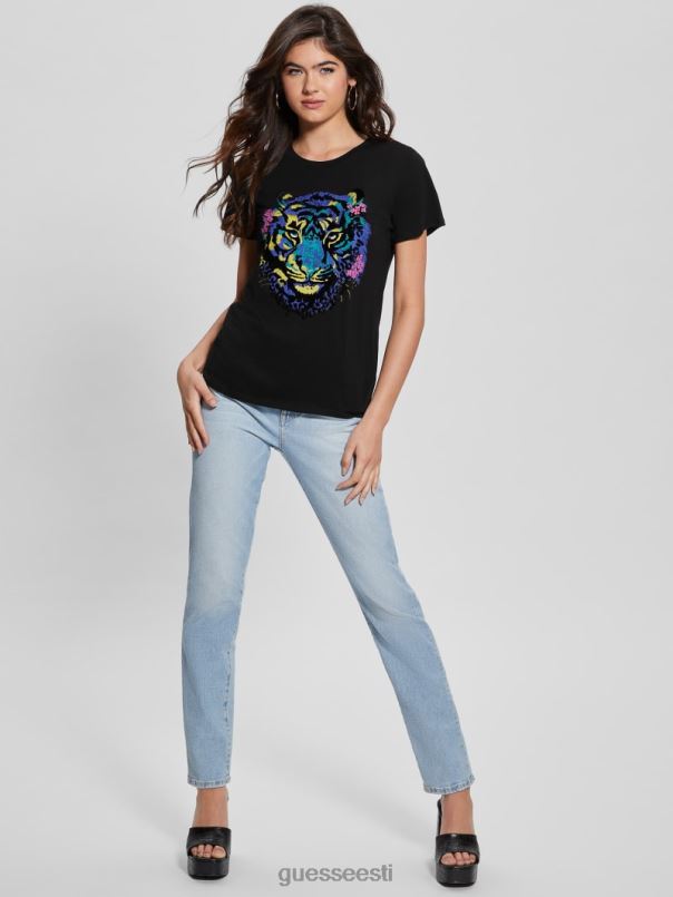 tiigri kivist tee must GUESS kehakate naised BB4BB1016