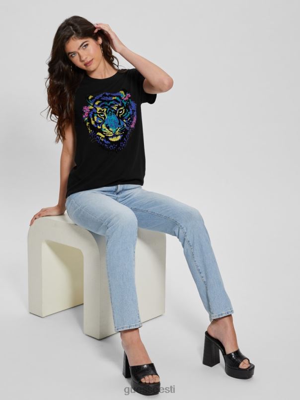 tiigri kivist tee must GUESS kehakate naised BB4BB1016