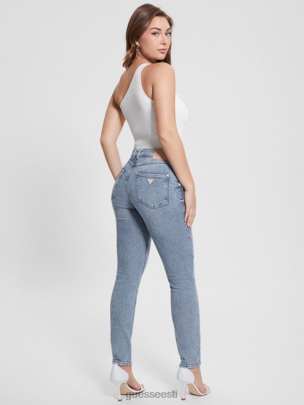 1981. aasta paljastatud nööpkärbsega kitsad teksad teater GUESS kehakate naised BB4BB5