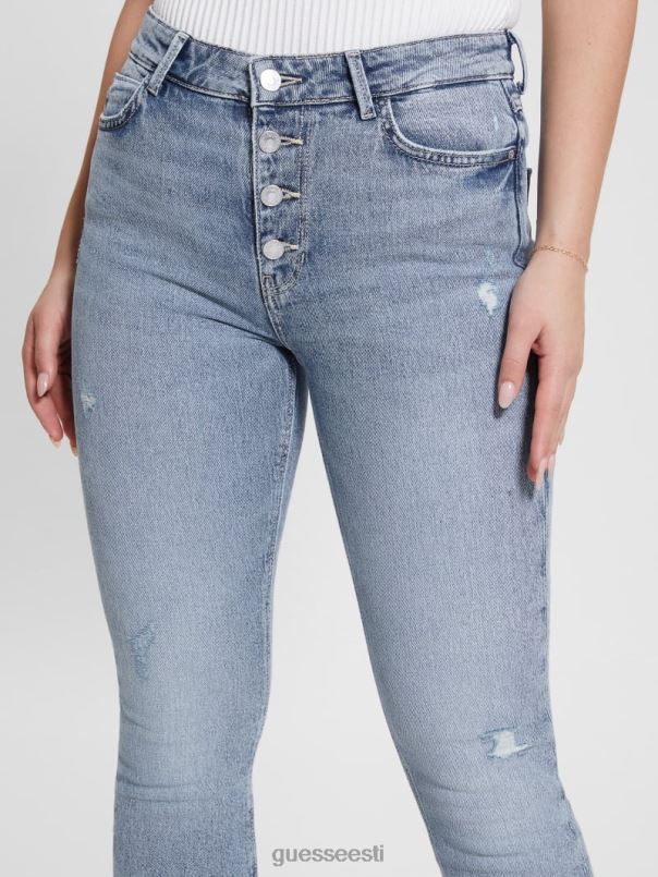 1981. aasta paljastatud nööpkärbsega kitsad teksad teater GUESS kehakate naised BB4BB5