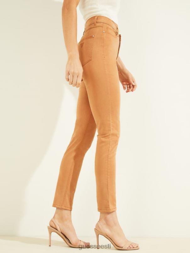 1981. aasta satiinist kitsad teksad põletatud ingver GUESS kehakate naised BB4BB280