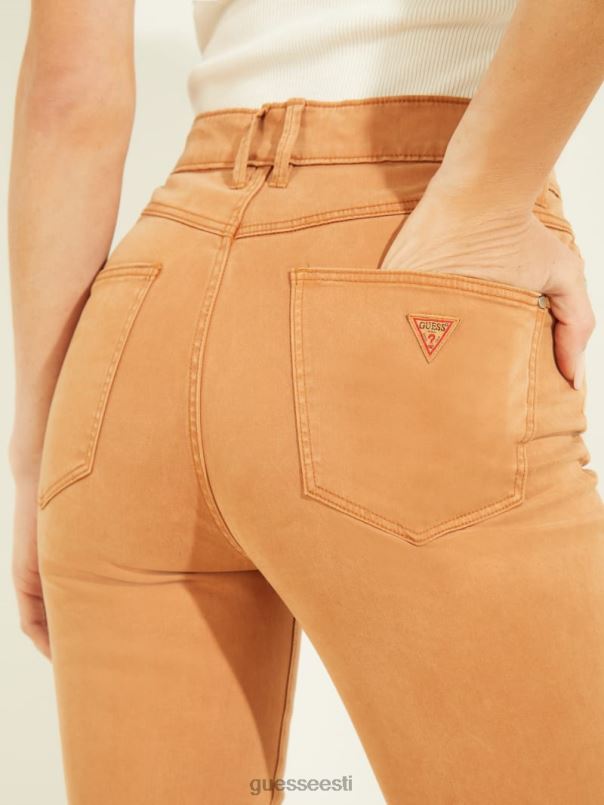 1981. aasta satiinist kitsad teksad põletatud ingver GUESS kehakate naised BB4BB280