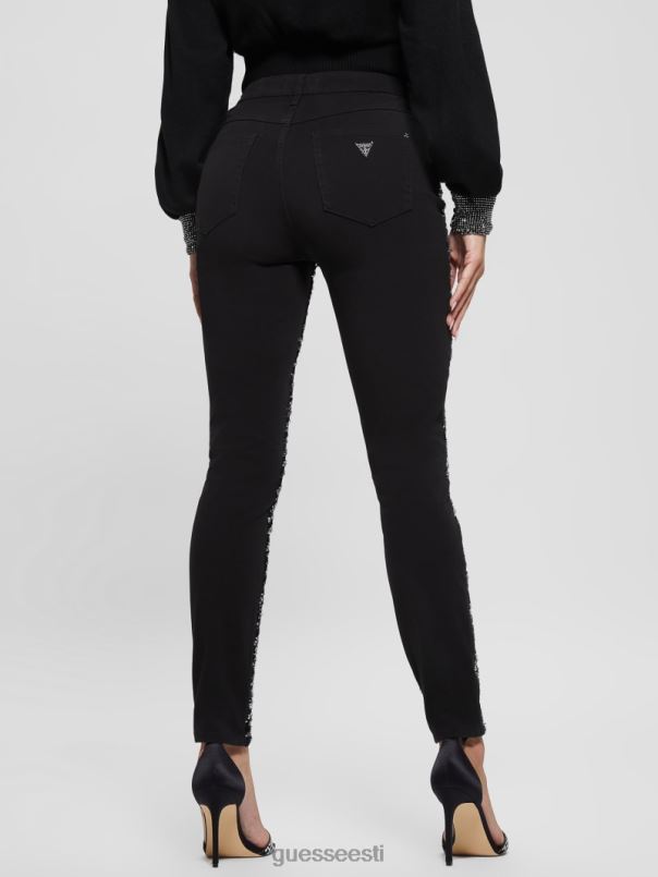 1981. aasta tiigri litritega kitsad teksad glam tiiger hõbe GUESS kehakate naised BB4BB220