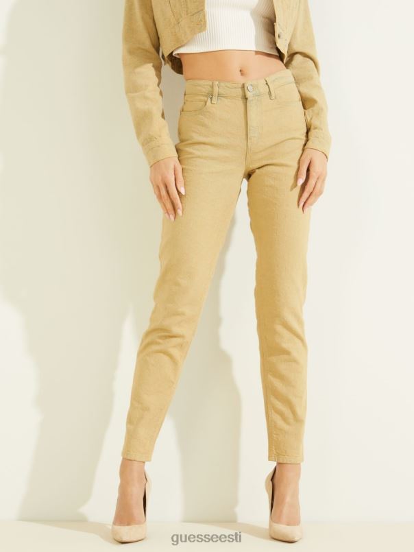 1981. aasta värvitud geo skinny teksad värvi kuubik kollane GUESS kehakate naised BB4BB257