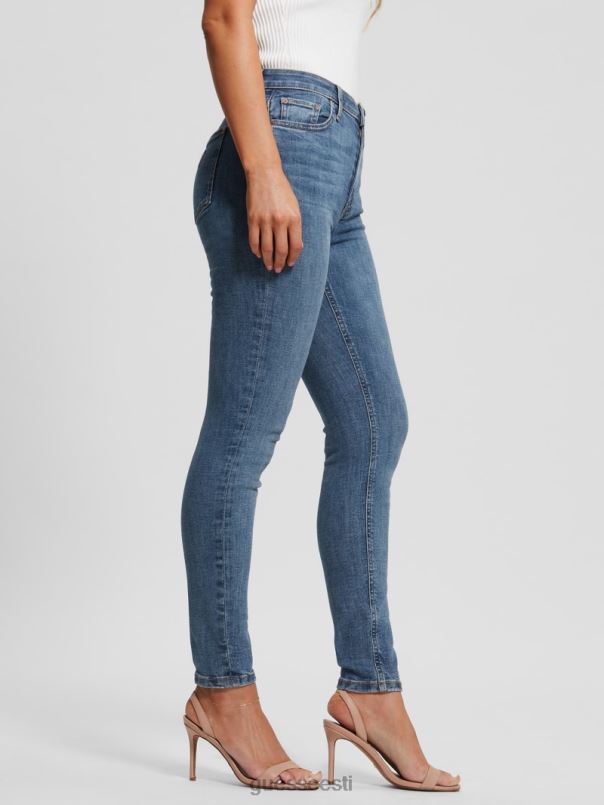 alfa kõrghoone kitsad teksad whitehaven indigo GUESS kehakate naised BB4BB26