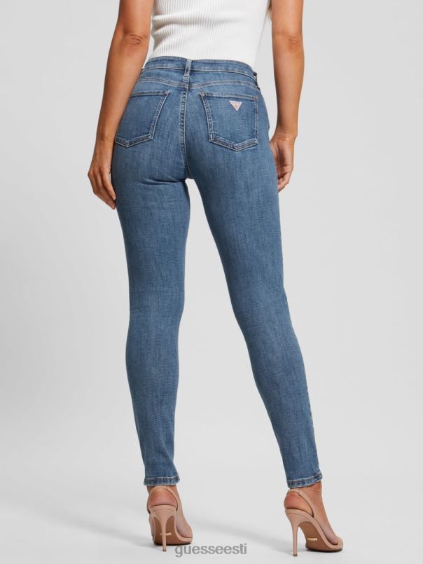 alfa kõrghoone kitsad teksad whitehaven indigo GUESS kehakate naised BB4BB26