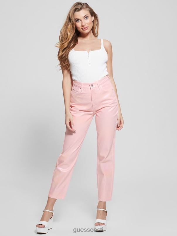 kattega teksast kõrghoone mom teksad ükssarvik roosa GUESS kehakate naised BB4BB6