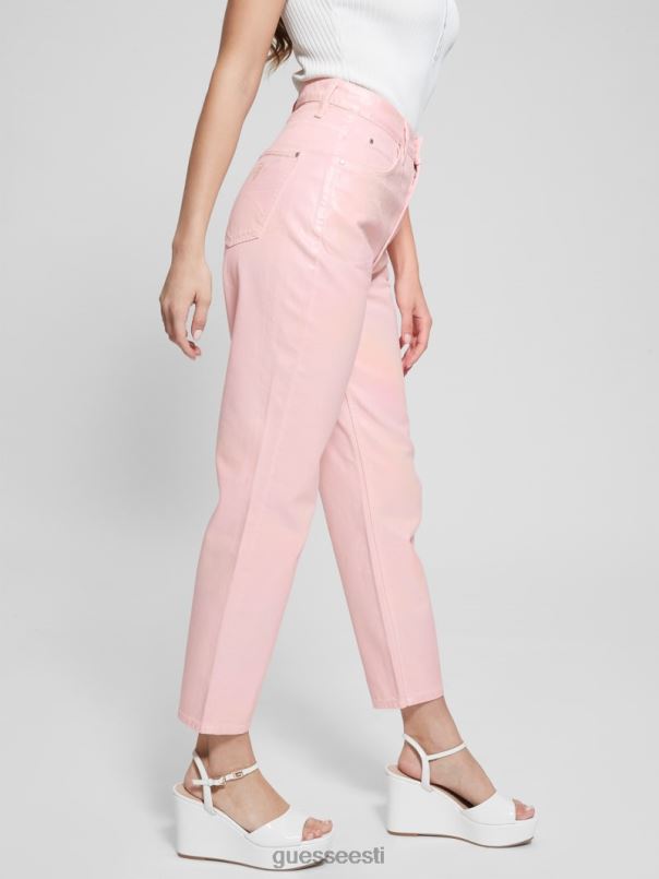 kattega teksast kõrghoone mom teksad ükssarvik roosa GUESS kehakate naised BB4BB6