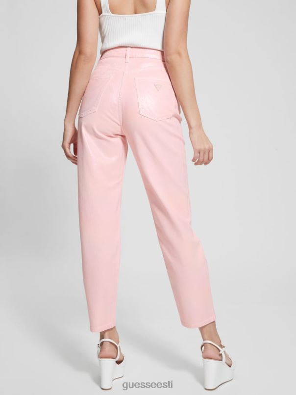 kattega teksast kõrghoone mom teksad ükssarvik roosa GUESS kehakate naised BB4BB6