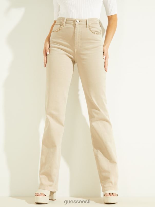 öko 80ndate ketidetailidega sirged teksad kuu kivi GUESS kehakate naised BB4BB217