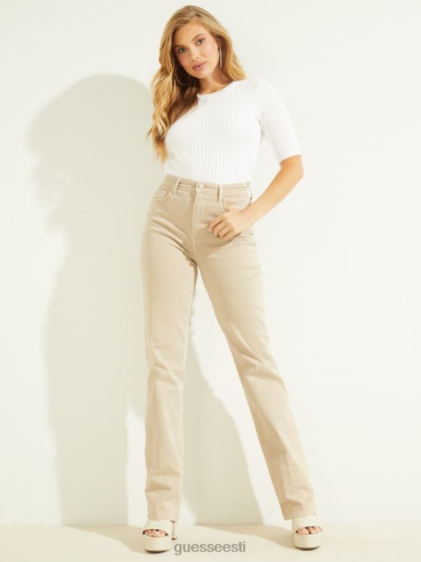 öko 80ndate ketidetailidega sirged teksad kuu kivi GUESS kehakate naised BB4BB217