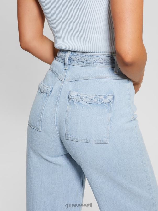 öko punutud ülikõrgete laia säärega teksad päikesepaisteline jää GUESS kehakate naised BB4BB60