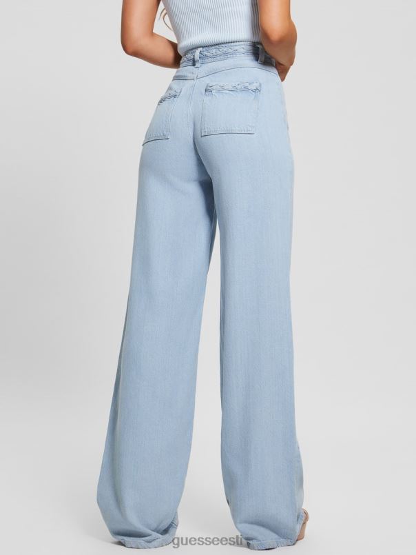 öko punutud ülikõrgete laia säärega teksad päikesepaisteline jää GUESS kehakate naised BB4BB60