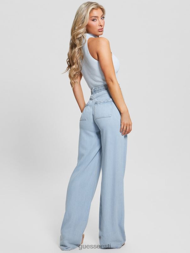 öko punutud ülikõrgete laia säärega teksad päikesepaisteline jää GUESS kehakate naised BB4BB60